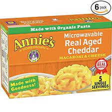 Amazon Com Annie S Real Aged Cheddar Macaroni Cheese Microwaveable 30 Ct Packaged Macaroni And Cheese Grocery Gourmet Food