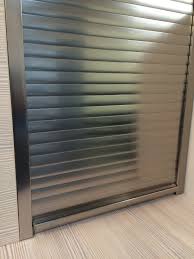 1000mm Tambour Door Kits Stainless Steel 1450mm High East Coast Kitchens Bedrooms Ltd Stainless Steel Doors Kitchen Doors Kitchen Unit Doors