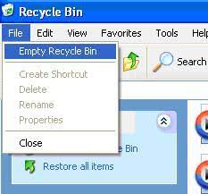 How To Empty The Recycle Bin In Ms Windows Xp Pro - Pcauthorities.com