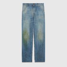 Signature by levi strauss & co. Gucci Debuts 1 200 Jeans Designed With Grass Stains Around The Knees People Com