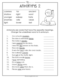 Antonyms Worksheet 2 English Unite Antonyms Worksheet Opposite Words For Kids Opposites Worksheet