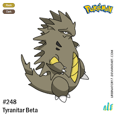 Tyranitar Beta By Urbinator17 On Deviantart Pokemon Artist Pokemon Tyranitar