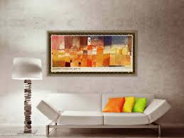   a (kairouan stílusában, leegyszerűsítve) kisebb és nagyobb négyszögekből áll, némelyikükön festett kör. Ansicht Von Kairouan Von Paul Klee 1879 1940 Switzerland Kunstreproduktionen Paul Klee Wahooart Com