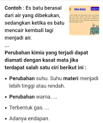 Jenis Jenis Perubahan Materi Sketsa