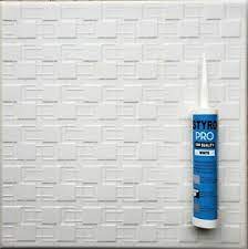 Of course it's not gonna stick. Styrofoam Glue Up Ceiling Tile Diy Popcorn Cover 48 Tiles 130 Sqft Glue Rm 83 Ebay