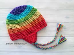 I relied heavily on this pattern when i started knitting earflap hats, but i changed up a few things and rarely use a pattern any more….but i wrote this one (note that in the pictured hat, the earflaps are 4″ and the main part of the hat is 4″. Free Crochet Pattern Easy Earflap Hat Pattern Paradise