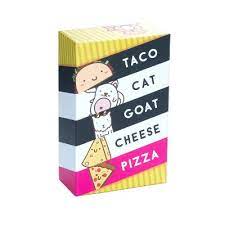 The player who is the last one to slap their hand on the pile, has to take the complete pile. Taco Cat Goat Cheese Pizza Card Game Target