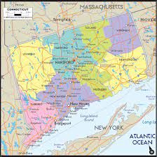 Map Of Connecticut Coast Connecticut Map