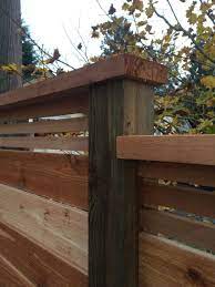 Railing caps give railing a finished look, increase safety, durability, and performance for a stairway or ramp handrail. Horizontal Cedar 1x6 Then 1x2 With A 2x6 S1s 2e Cap Rail All The Details Considered For A Clean Lasting Look Cedar Deck Play Houses Outdoor Spaces
