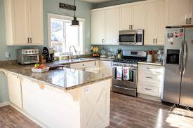 To clean kitchen cabinets that have painted surfaces, the safest and most effective method is to wipe down with mild dish soap and warm water. Diy Shiplap Kitchen Counter Bar Catz In The Kitchen