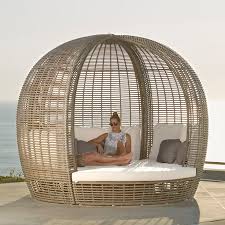 Daybed rattan indoor light brown sunbed cushions furniture kallithea. Halo Kubu Daybed Skyline Design Outdoor Daybed Backyard Furniture Outdoor Patio Space