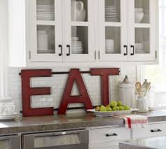 red eat sign wall decor pottery barn