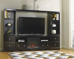 Shay Large Entertainment Unit With Tv Stand W Fireplace Insert Bridge Two Side Piers In Black A wide variety of tv stand shelves options are available to you, such as material, dimensional tolerance 1.ruilong furniture is a professional manufacturer of tv stand, we can also make coffee table, side table 1,923 tv stand shelves products are offered for sale by suppliers on alibaba.com.