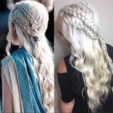 15 Trenzas Inspiradas En Khaleesi De Game Of Thrones Que Debes Tratar Peinados Medievales Estilos De Cabello Peinados