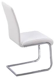 Shop for wicker side chair online at target. Alison White Modern Chrome Dining Side Chairs Set Of 2 Contemporary Dining Chairs By Furniture Import Export Inc