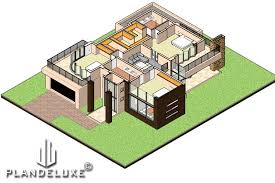 This logarithm enables us to provide professionally designed house plans for your average south african. 434sqm 4 Bedroom Modern House Plan Home Designs Plandeluxe House Plans 4 Bedroom House Plans Bedroom House Plans