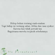 Sabar Ikhlas Dan Rasa Syukur Bersyukur Kutipan Sajak