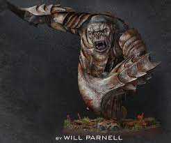 Warrior of the windswept heights Gundabad Troll With Scythe Gauntlets Evil Games Shop