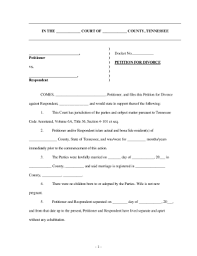 Here are 5 actions to take if your spouse refuses to sign divorce papers. Online Divorce Tennessee Fill Out And Sign Printable Pdf Template Signnow