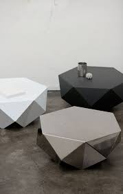 This unique diamond shape coffee table isthis unique diamond shape coffee table is made from acacia wood and features smooth top that can be used for serving and various decorative purposes. Monolith Desinere Table Decor Living Room Salon Interior Design Interior Design Software