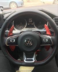 Pinalloy Red Steering Paddle Shifter Extension For Vw Golf Mk7 Scirocco Gti R Volkswagen Volkswagen Scirocco Vw Golf