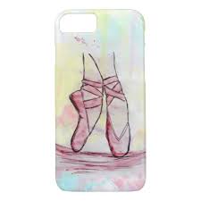 Cute Ballet Shoes Sketch Watercolor Hand Drawn Case Mate Iphone Case Zazzle Com 2020