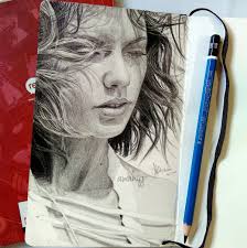 Draw Drawing Pencil Portrait Pensil Lukisan Gambar Lukisan Pensil