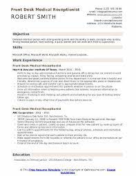 Doctor resume template pdf resume examples cv resume. Front Desk Medical Receptionist Resume Samples Qwikresume