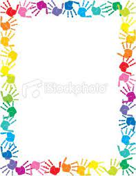 Find the perfect handprint border stock illustrations from getty images. Baby Handprints Free Clip Art Baby Handprints Border Colorful Borders Design Stationery Stationery Paper