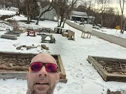 Maynard construction includes raised beds for gardening