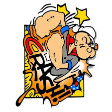 Serigraphie De Popeye Crash 65 X 50 Cm Serigraphie En Couleur Sur Papier Arches Signe En Bas A Droit Et Numerote En Bas A Gauche Buy Original Art Popeye Art