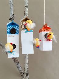 Bird House Crafts For Kids Make Your Own Milk Carton Birdhouse Village Birdhouse Craft Crafts Bird Houses Diy