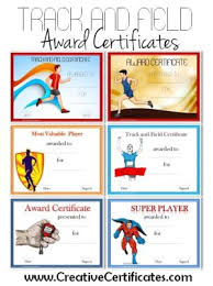 Track And Field Award Certificates School Pinterest Certificate Fields And School