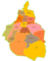 Lugares de interés de la cdmx cercanos al. Mapa Y Plano De 16 Delegaciones Y Colonias De La Ciudad De Mexico Df