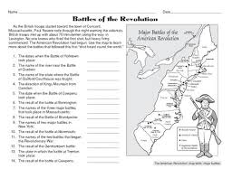 Battles Of The American Revolution Social Studies