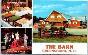 I was hesitant and told her it likely wouldn't go through, her friendly way of asking again made me go ahead and give it a try. Greensboro North Carolina Postcard The Barn Dinner Theatre Restaurant C1960s Hippostcard