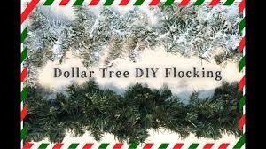 Dollar Tree Diy Snow Flocking How To Flock Your Christmas Garland Tr Flocked Christmas Trees White Christmas Garland Dollar Tree Diy