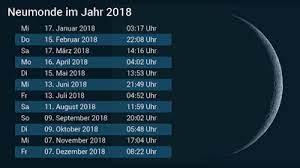 Check spelling or type a new query. Vollmond Und Neumond Termine Mondphasen Im Jahr 2018 Wetternews Wetteronline