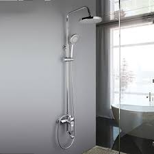 The biggest selection of low priced two handle shower faucets from kohler, hansgrohe, moen and delta. Bath Bathroom Black 2 Handles Wall Mount 8 Rain Shower Head Cold Hot Shower Faucet Showers Bathtubs Parts
