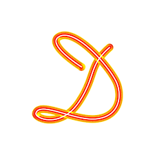 Unique neon handwritten simple letter D. Red linear tube neon. The letter 'D.  3d illustration. high quality vector 3d illustration. Collection  Handwritten Alphabet. 6935126 Vector Art at Vecteezy