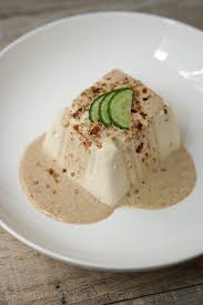 No Cook Japanese Cold Tofu With Sesame Dressing Broke And Cooking Food Food Garnishes Silken Tofu Recipes