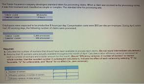 Check spelling or type a new query. Solved The Foster Insurance Company Developed Standard Ti Chegg Com