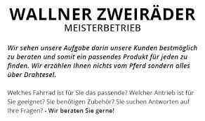 E Bikes Tamm Wallner Zweirader Pedelecs Rennrader