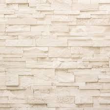 Farbe und tapete sind die absoluten klassiker bei der wandgestaltung. Vliestapete Stein 3d Optik Beige Creme Mauer 02363 50