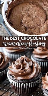 This Is The Best Chocolate Cream Cheese Frosting Silky Smooth And Creamy Yet Thick And Sturdy Enoug Desserts Chocolate Cream Cheese Frosting Frosting Recipes