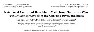 Jul 23, 2011 · ruang lingkup bioteknologi sangat luas, namun demikian tujuan pertama dari perkembangaan ilmu ini adalah manfaat ekonominya. Mahasiswa Prodi Biologi Berkarya Jurnal Ilmiah Nutritional Content Of Bone Flour Made From Plecos Fish Pterygoplichthys Pardalis From The Ciliwung River Indonesia Program Studi Bioteknologi