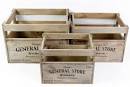 Wooden vegetable crates