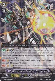 Strongest Beast Deity Ethics Buster Extreme Cardfight Vanguard Cards Vanguard Deities
