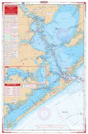 Galveston Bay Nautical Map Chart