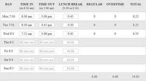 Maybe you would like to learn more about one of these? Easy Free Time Card Calculator With Lunch Breaks And Overtime Save To Pdf Or Excel Ontheclock